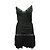 Magali Pascal Mini Open Back Dress with Spaghetti Straps Black