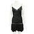 Magali Pascal Mini Open Back Dress with Spaghetti Straps Black - view 2