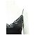 Magali Pascal Mini Open Back Dress with Spaghetti Straps Black - view 5