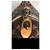 Borsa da viaggio Louis Vuitton Mod 45 in pelle marrone - vista 3