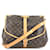 Louis Vuitton Saumur 35 Lona do monograma Marrom Couro  ref.317204