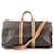 Louis Vuitton Keepall 55 Tela monogramma Bandouliere Marrone Pelle  ref.317206