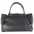 Lanvin Trilogy Shopper Grey Leather Shoulder Bag  ref.317243