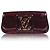 Louis Vuitton Clutch de charol Sobe burdeos Roja