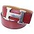 Hermès Cinturón de cuero Hermes Red Reversible Martelee Constance Castaño Roja