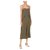 Halston Heritage Overalls Grün Khaki Polyester Elasthan  ref.317785