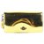 Coach Gold Mirror Effect Clutch Bag  Golden Metallic Leather  ref.318083