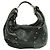 Stuart Weitzman Borsa hobo in pelle nera con borchie