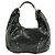 Stuart Weitzman Borsa hobo in pelle nera con borchie - vista 3