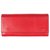 Céline Multifunktions-Geldbörse mit großer Klappe Rot Leder Kalbähnliches Kalb  ref.318161