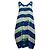 Tsumori Chisato Vestido recto de verano con estampado azul