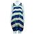 Tsumori Chisato Vestido recto de verano con estampado azul - vista 2