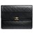 Excelente caso, Chanel clutch Negro Cuero  ref.318661