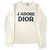 Tee shirt J'adore Dior Coton Noir Blanc cassé  ref.318847
