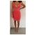Herve Leger Kleid Koralle mit Rosa Häkeldetails - Ansicht 2