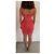 Herve Leger Kleid Koralle mit Rosa Häkeldetails - Ansicht 4