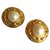 Chanel Ohrringe Golden Metall  ref.319388