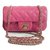 Chanel Classic Flap Pink Leather  ref.319495