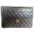 Chanel Classic Flap Negro Cuero  ref.319514