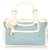 Céline Celine Blue Boogie Raffia Handtasche Weiß Blau Hellblau Leder Kalbähnliches Kalb  ref.319761