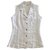Autre Marque Blusa sem mangas de linho bege ultra-claro e esbranquiçada Victoire T. S Fora de branco  ref.320138