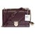 Elegant Christian Dior Diorama shoulder bag in Amarante lambskin, Garniture en métal argenté Purple Leather  ref.320189
