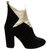 Charlotte Olympia Charloette Olympia p ankle boots 35,5 Black Leather Velvet  ref.320227