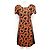 Tsumori Chisato Vestido Preto com Decorações Laranja - vista 2