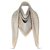 Louis Vuitton sciarpe Beige Grigio Seta  ref.320767