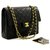 Chanel shoulder bag Black Leather  ref.320861