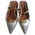 Autre Marque Mules Silvery Leather  ref.320884