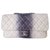 Sac Chanel Classique Tie and dye Cuir Gris Blanc cassé  ref.320886