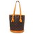 Louis Vuitton Bucket PM Brown Cloth  ref.321254