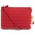 BOLSO DE MANO VINTAGE CHRISTIAN DIOR POUCH LADY CANNAGE CANNAGE BANDOULIERE BOLSO Roja Lienzo  ref.321262