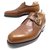 JM WESTON LOAFERS WITH BUCKLE 5.5E 39.5 40 BROWN LEATHER SHOES  ref.321295