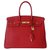 Hermès HERMES BIRKIN BAG 35 ROUGE Red Leather  ref.321606