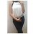 Pinko two-tone sleeveless jumpsuit black eggshell - view 9