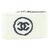 Chanel Brazalete de pulsera de gimnasio de sudor con banda de muñeca CC blanca  ref.322404
