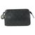 Chanel Black Quilted Lambskin Leather Cosmetic Pouch Make Up Clutch  ref.322408
