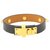 Hermès Bracelet Anneaux Mini Chien Noir Manchette Kelly Bangle Cuir  ref.322426
