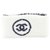 Chanel White x Black Sweatband Wrist Band Gym Bracelet  ref.322428