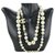 Chanel 03A Crystal Stone Pearl Necklace  ref.322560