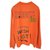 Chanel SELTEN!! x PHARRELL Graffiti-Sweatshirt Orange Baumwolle  ref.322607