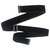 Lanvin thin black velvet belt - adjustable  ref.322613