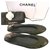 Chanel Zapatillas de ballet Negro Cuero  ref.322642