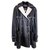 Chanel 11Trench-coat en cuir matelassé K$ Noir  ref.322699