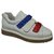 Jonak sneakers Cuir Blanc Rouge Bleu  ref.323114