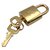 Louis Vuitton padlock 437 gold Golden Steel  ref.323149