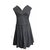 Chanel Vestido Negro Algodón  ref.323209