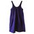 Vestido largo de algodón violeta Sonia by Sonia Rykiel Púrpura Morado oscuro  ref.323386